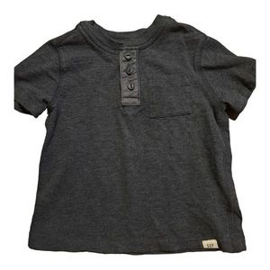 GAP Kids Charcoal Henley Tee